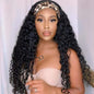 Fluffy Headband Velcro African Curly Hair