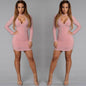 Long Sleeve Irregular Edge Sexy Slim Hip Dress