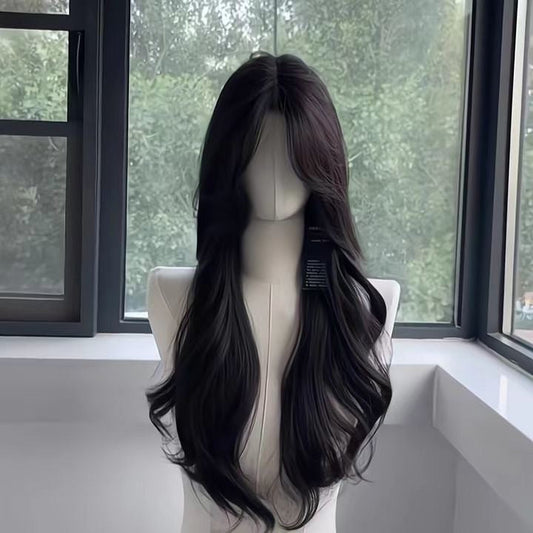 Fashionable All-match Bangs Lazy Curly Wig