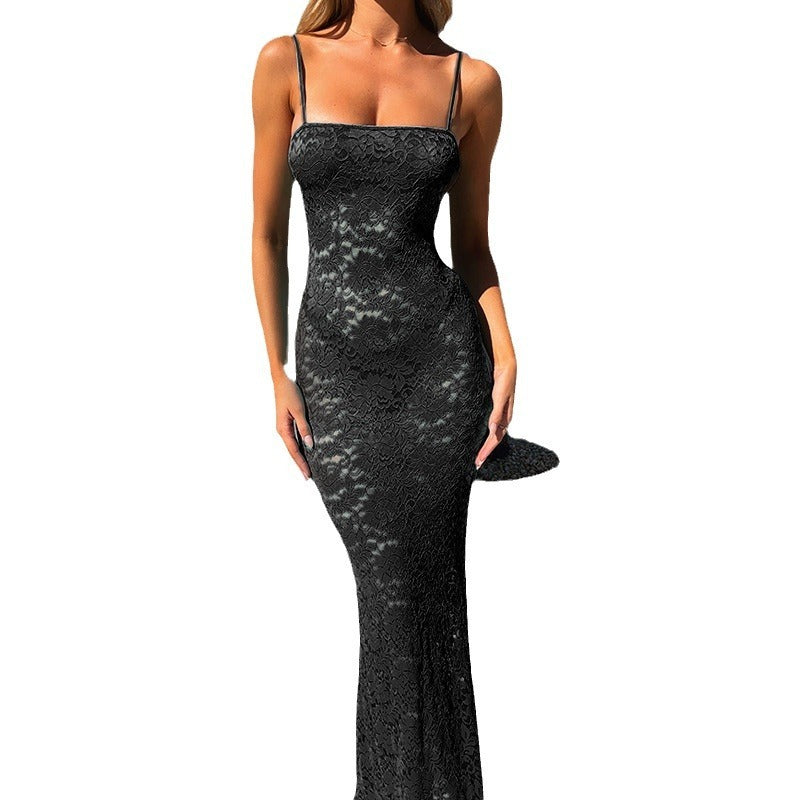 Sexy See-through Silk Slim Fit Dress