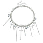 Diamond Cross Tassel Clavicle Chain Fashion Necklace